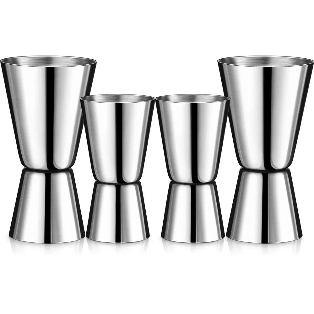 New Cocktail Bar Stainless Steel Jigger Double Spirit Measuring Cup For Home Bar Party Club Accessories Barware Tools