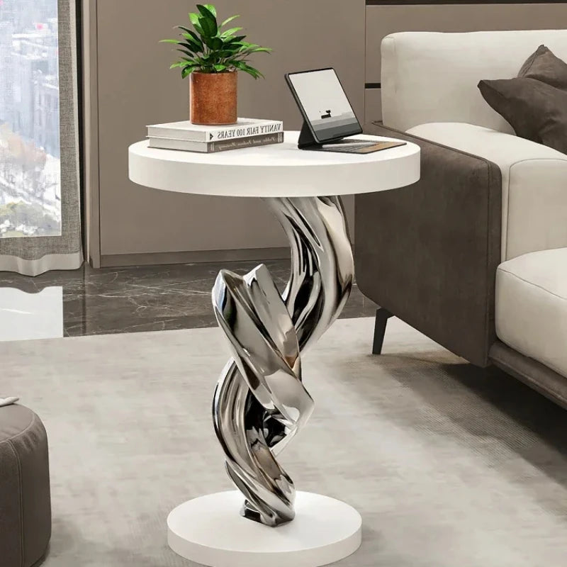 Modern abstract sculpture stool furniture sofa coffee table side table creative corner table light luxury home decoration