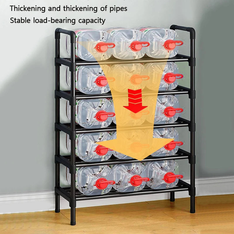 Multi-Layer Shoe Shelf Simple Multifunctional Shoe Storage Rack 3/4 Layers Rental Housing Dormitory Storage Rack