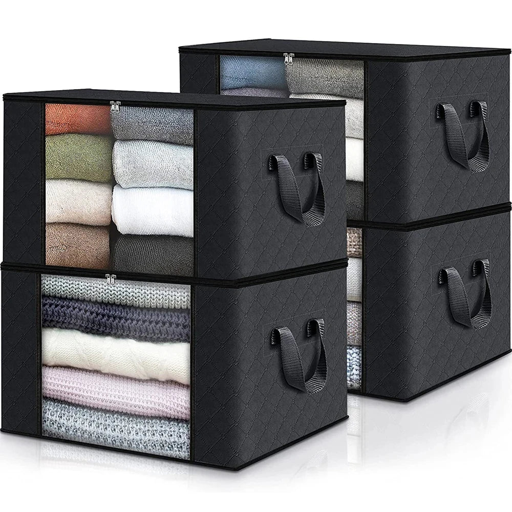 Large Capacity Clothes Storage Bag Foldable Blanket Storage Containers for Organizing Bedroom Closet