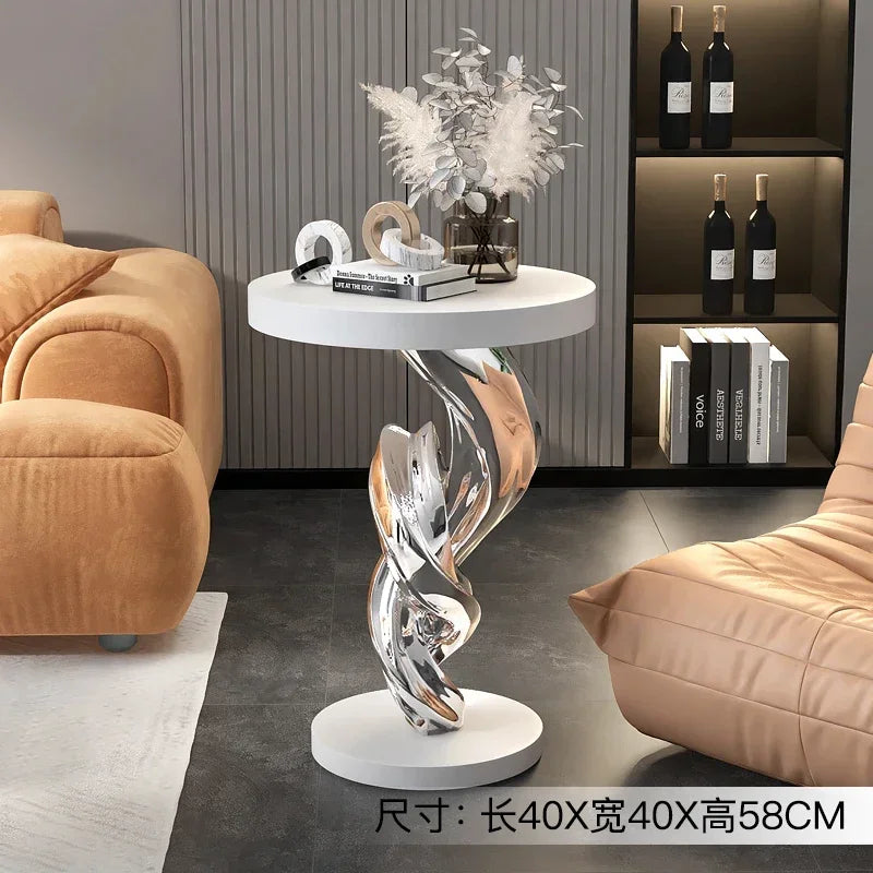 Modern abstract sculpture stool furniture sofa coffee table side table creative corner table light luxury home decoration