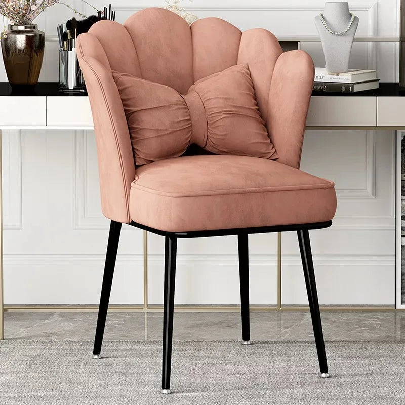 Modern Soft bag Armchair living room Nordic furniture flannel Single seat bedroom lounge Makeup Backrest chair high quality