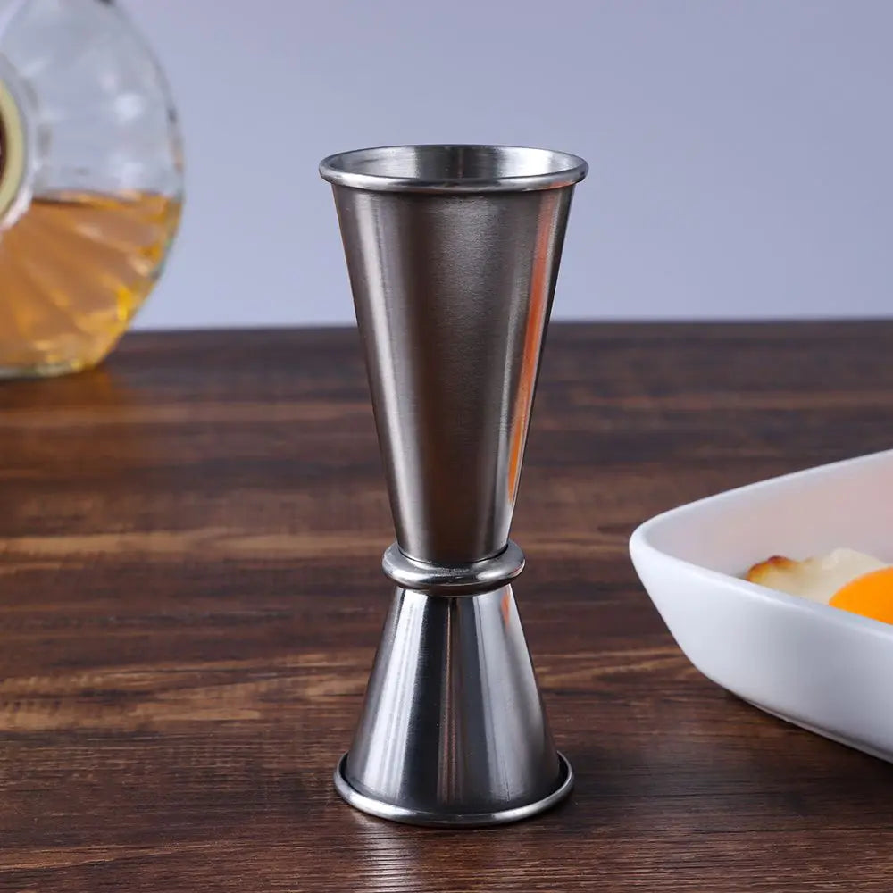 Dual Shot Measure Cup Stainless Steel Measure Jigger Cocktail Mug Drinking Spirit Barware Kitchen Gadgets Bar Tools