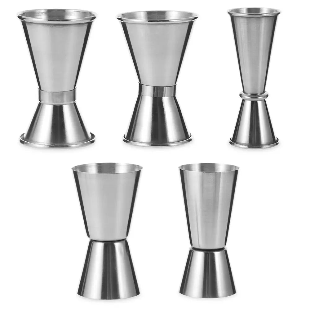 Dual Shot Measure Cup Stainless Steel Measure Jigger Cocktail Mug Drinking Spirit Barware Kitchen Gadgets Bar Tools