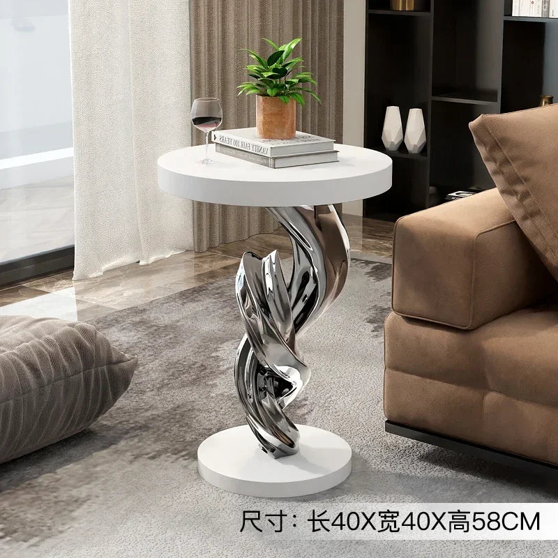 Modern abstract sculpture stool furniture sofa coffee table side table creative corner table light luxury home decoration