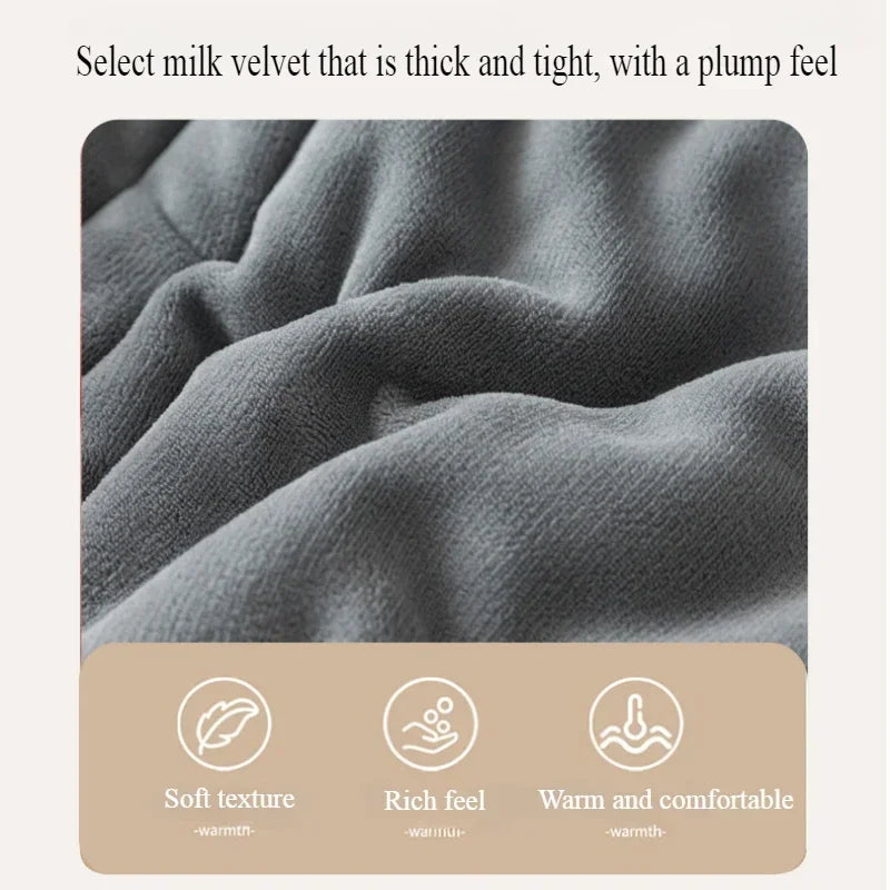 2025 Thicken Milk Fleece Winter Blanket Warm Artificial Lamb Cashmere Weighted Blankets for Bed Soft Warmth Comforter Duvet Core